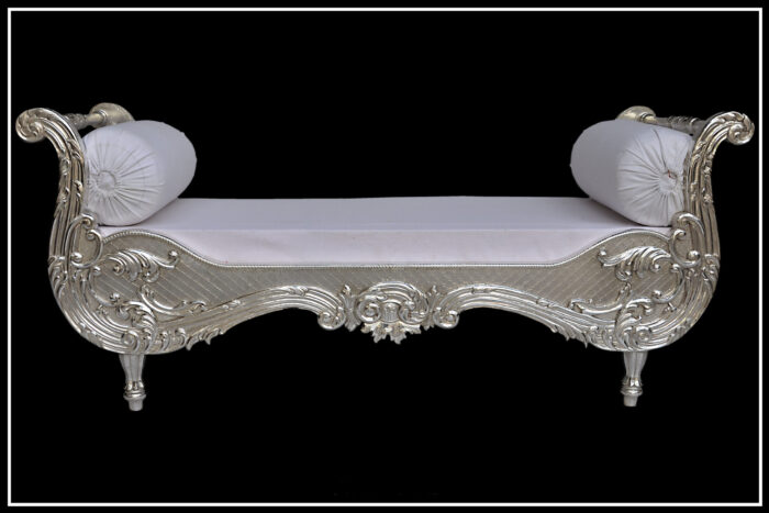 Silver couch for royal kings by Signature living furniture & decor Dubai