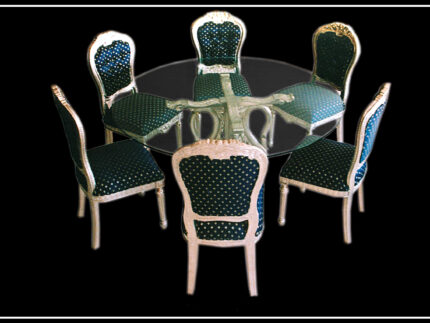 Silver Dining Set Silver Dining set by Signature Living