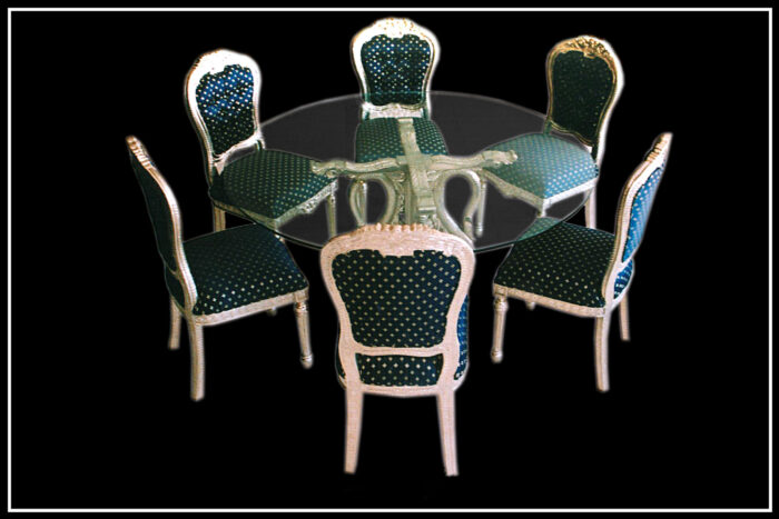 Silver Dining Set Silver Dining set by Signature Living