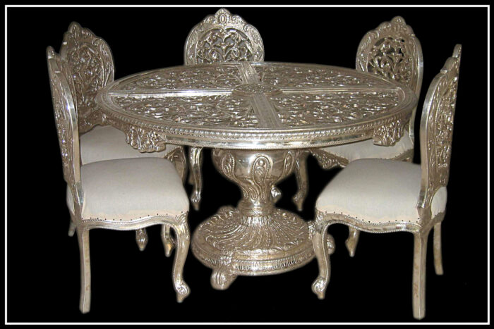 Silver Dining set by Signature Living