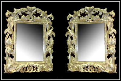 Silver Mirror Frame Signature living furniture & decor Dubai