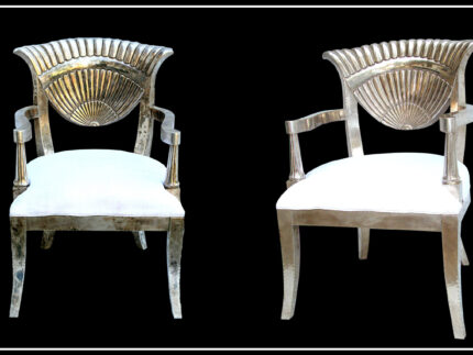 Original royal Silver Chair signature living furniture & decor Dubai