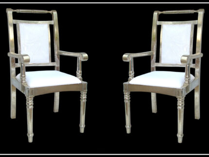 Pure silver chair by signature living furniture & decor Dubai