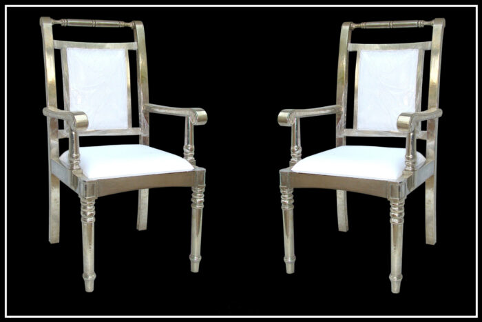 Pure silver chair by signature living furniture & decor Dubai