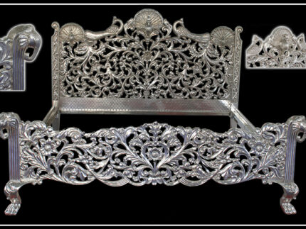 Signature Living Furniture & Decor Dubai | Silver Bed - 068