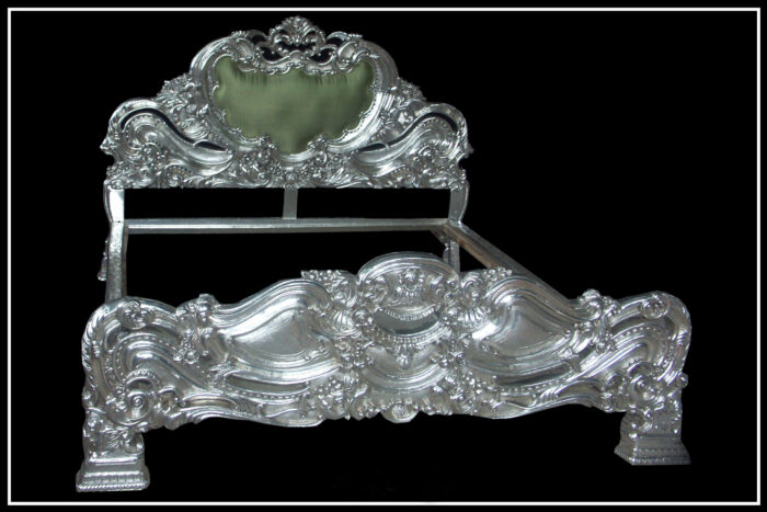 Signature Living Furniture & Decor Dubai | Silver Bed - 070