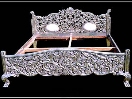 Signature Living Furniture & Decor Dubai | Silver Bed - 074