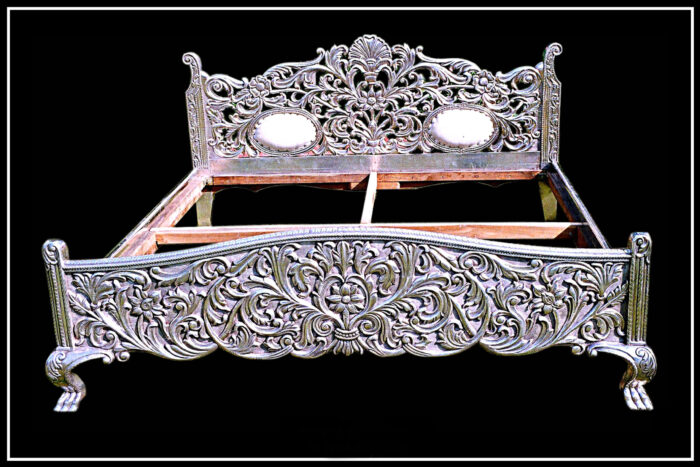 Signature Living Furniture & Decor Dubai | Silver Bed - 074