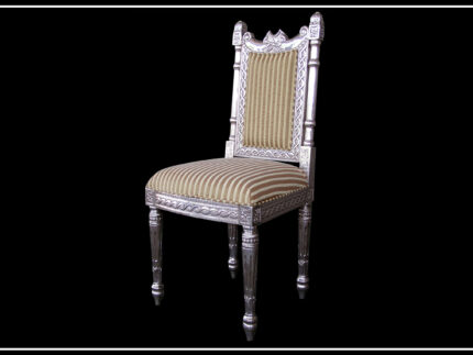 minimalist silver chair Signature Living Dubai