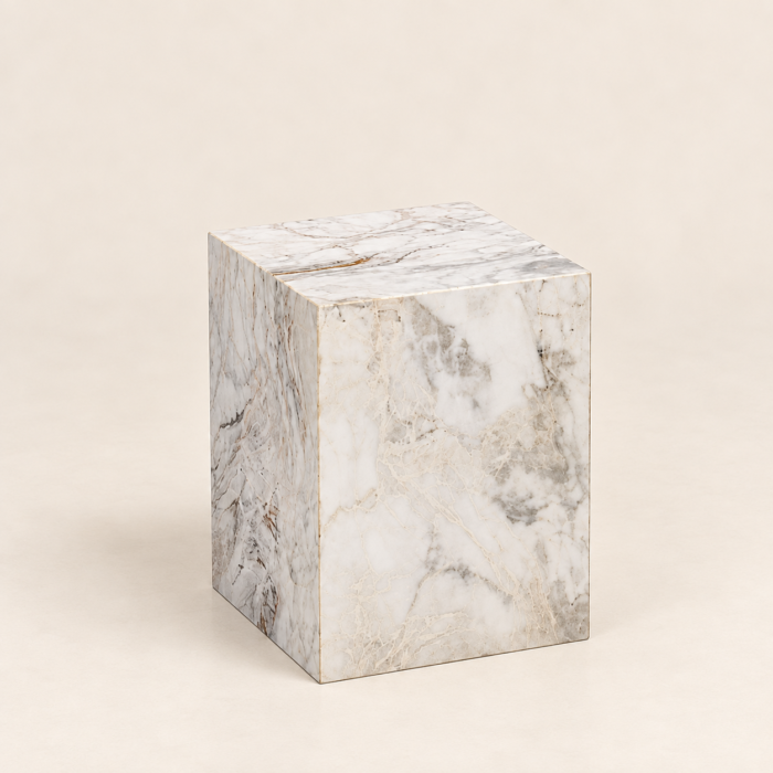 Marble Pedestal in Soft Neutral Light