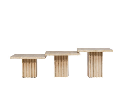 Travertine Side Tables