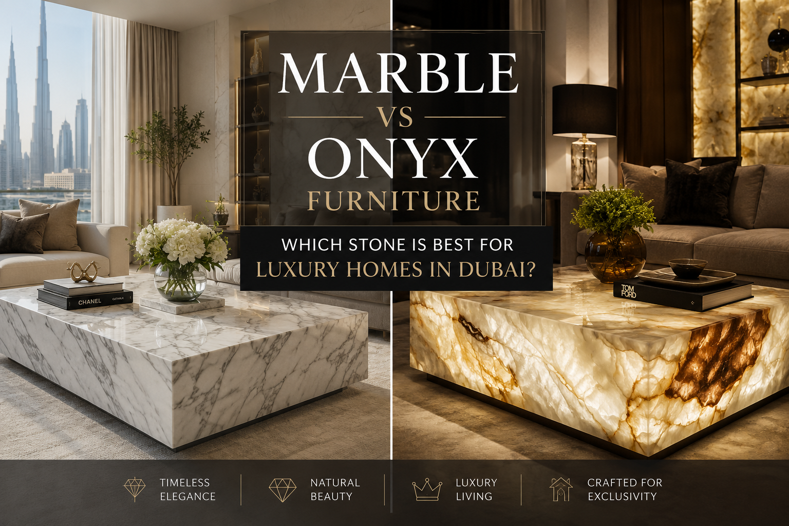 marble vs onyx furniture comparison